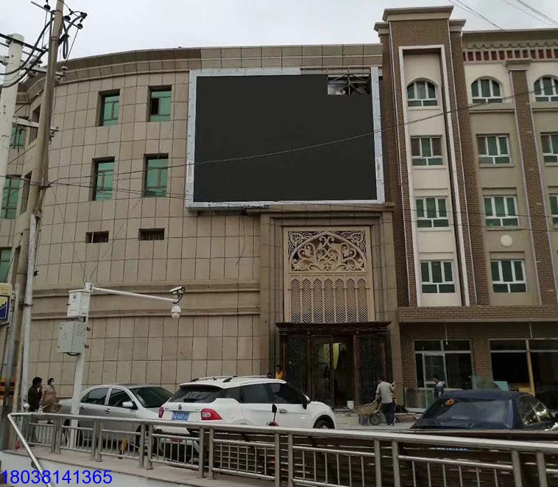 新疆喀什努爾樂客醫院戶外LED全彩屏P5案例